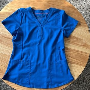 Purple Label by Healing Hands scrub top. Size M. Royal Blue.